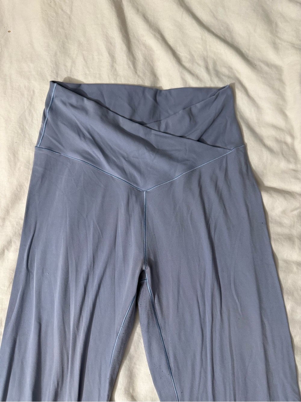 Aerie Offline Light Blue Flared Yoga Pants - Picture 3 of 7